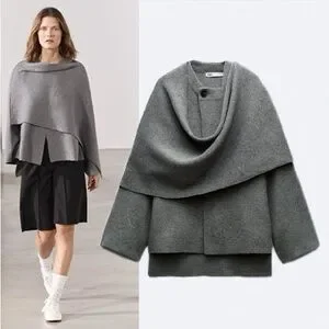 【新品未使用タグ付き】Acka. knit muffler long coat 25AW Style